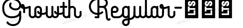 Growth Regular字体转换 Growth Regular字体转换